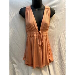 Free People Beach Bound Plunge Flowy Tank